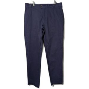 Men's Trouser -Houston White- Blue Pants Size L NWT